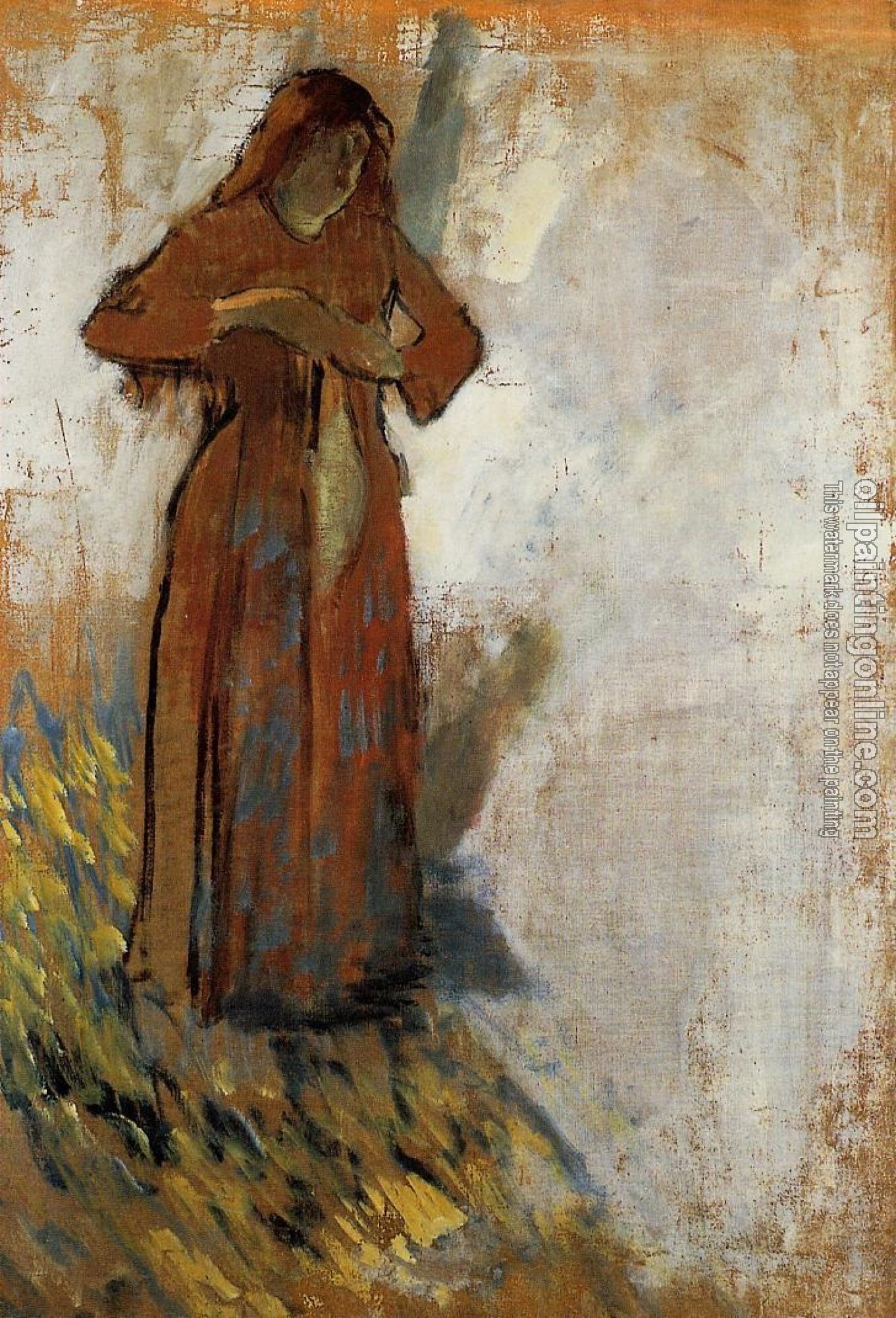 Degas, Edgar - Woman with Loose Red Hair